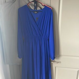 Large cobalt blue dress lulus